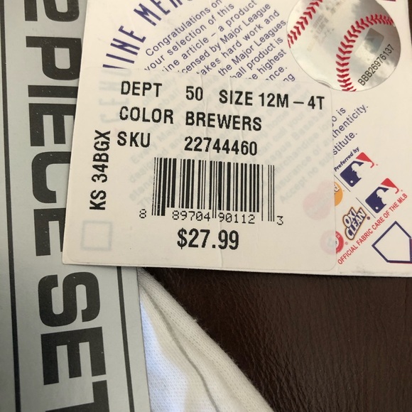 Toddler girls’ Milw. Brewers sundress & bloomers - Picture 4 of 5